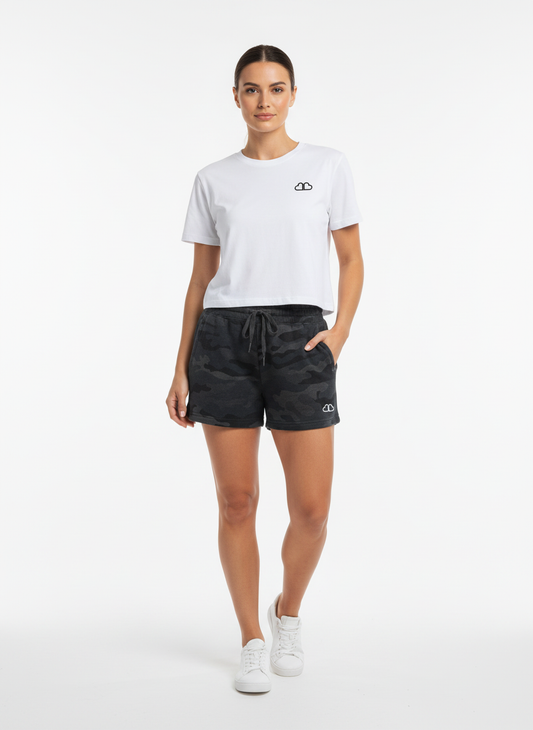 Black Camo Heather Shorts